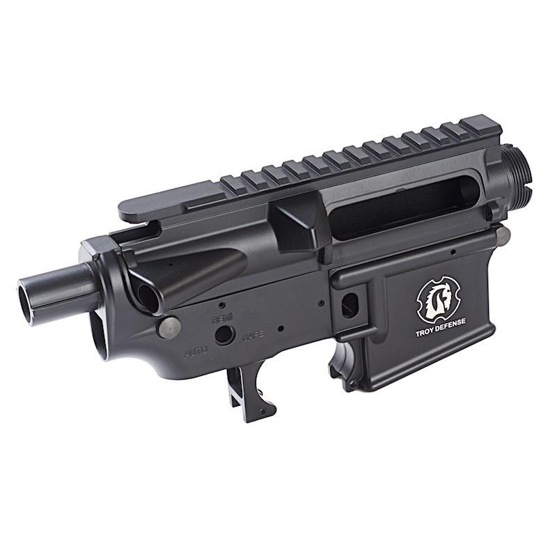 最終値下げ　東京マルイ　M4スタンダード用　TROYフレームセット Madbull Troy M7A1タイプM4メタルレシーバーセット Ver.2 Troy刻印 BK