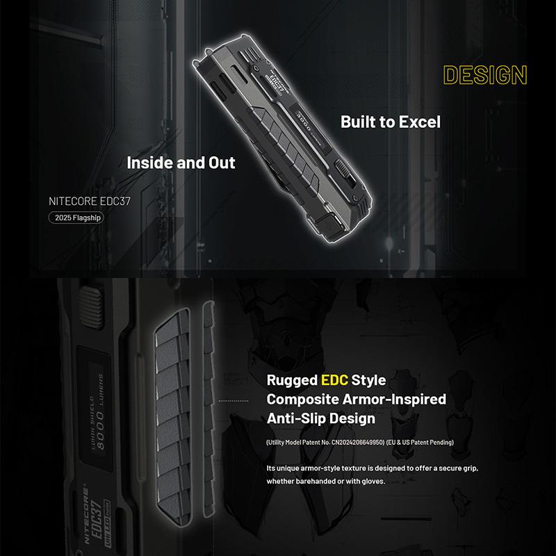 NITECORE(ナイトコア) EDC37 タクティカル フラッシュライト 最大8000