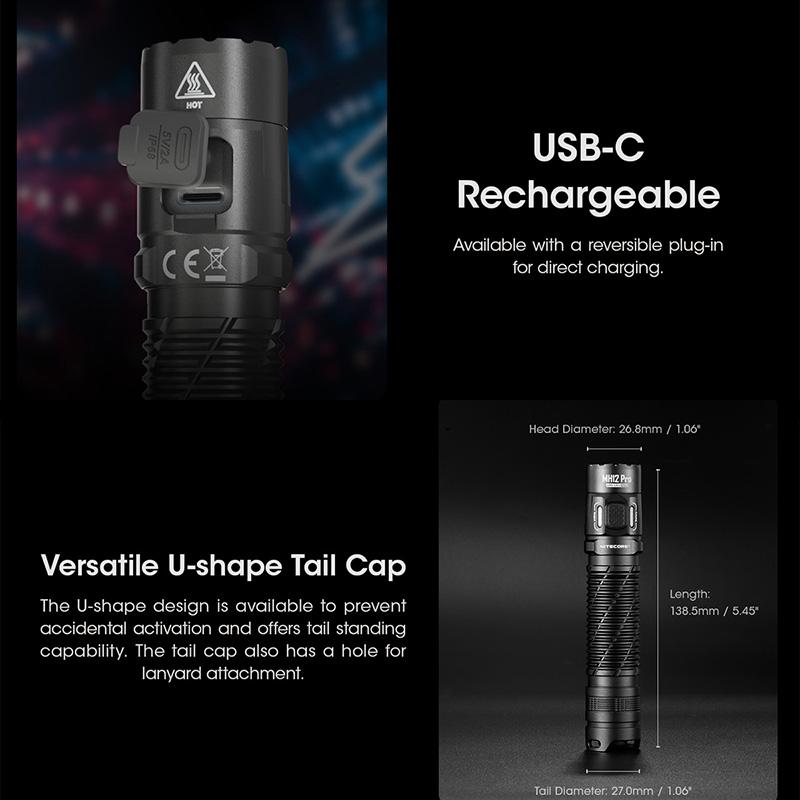 NITECORE(ナイトコア) MH12 Pro フラッシュライト 最大3300ルーメン