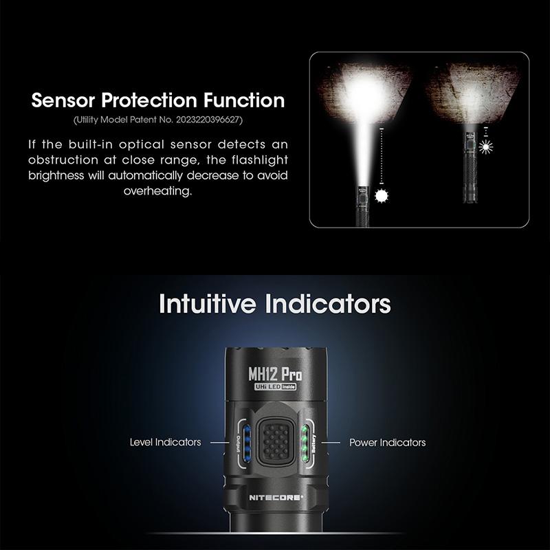 NITECORE(ナイトコア) MH12 Pro フラッシュライト 最大3300ルーメン