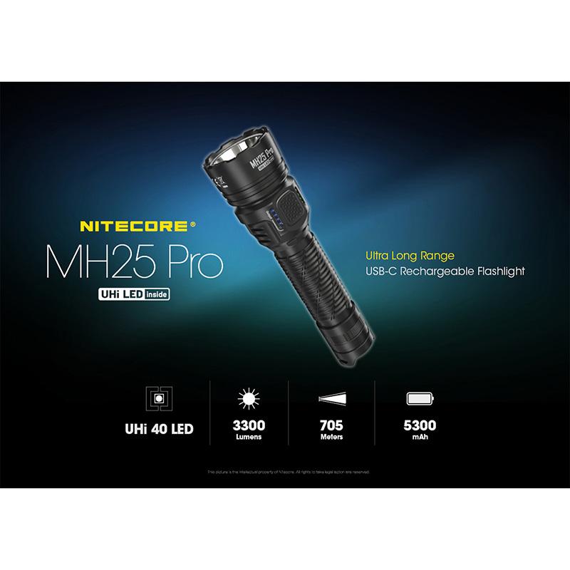 NITECORE(ナイトコア) MH25 Pro フラッシュライト 最大3300ルーメン