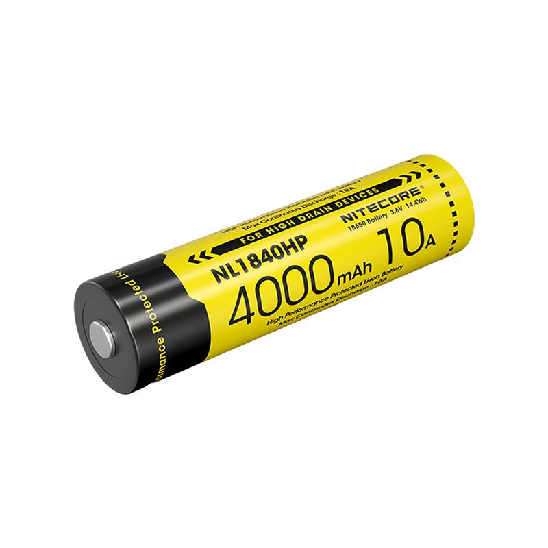 NITECORE(ナイトコア) NL1840HP 4000mAh 3.6V (14.4Wh) 18650 高出力