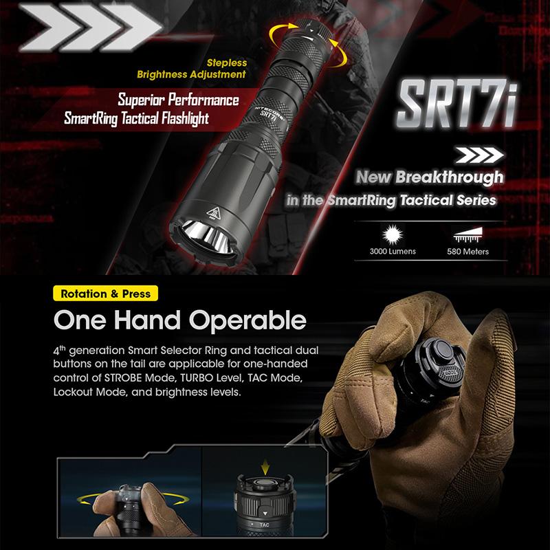 NITECORE(ナイトコア) SRT7i スマートセレクターリング搭載