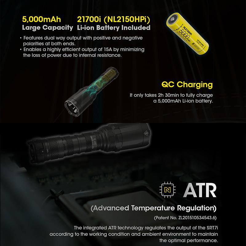 NITECORE(ナイトコア) SRT7i スマートセレクターリング搭載