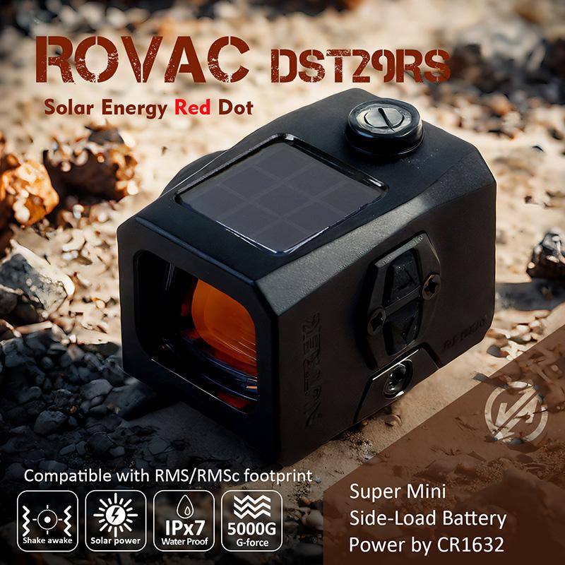 Nutrek Optics ROVAC 1×20×16 ソーラーパワー 3MOA ドットサイト RMR/RMS/RMSc マウント互換の画像