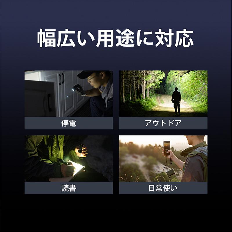 Baton 4 Premium Edition フラッシュライト 1300ルーメン 【桜】 充電ケース IPX8(Black)