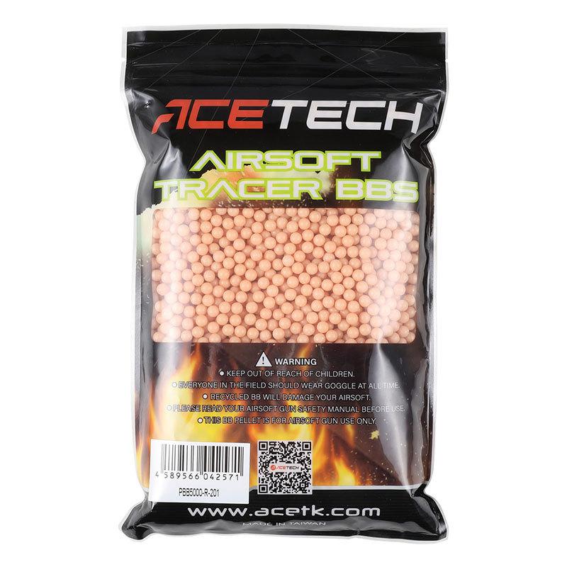 ACETECH プラトレーサーBB弾 (レッド) 0.20g/1kg(5000発