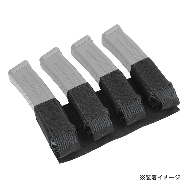 CAT製 ブラックPCCマガジン 5個セットとホルダー PEW Tactical HSPスタイル サブマシンガンマガジンインサート ブラック