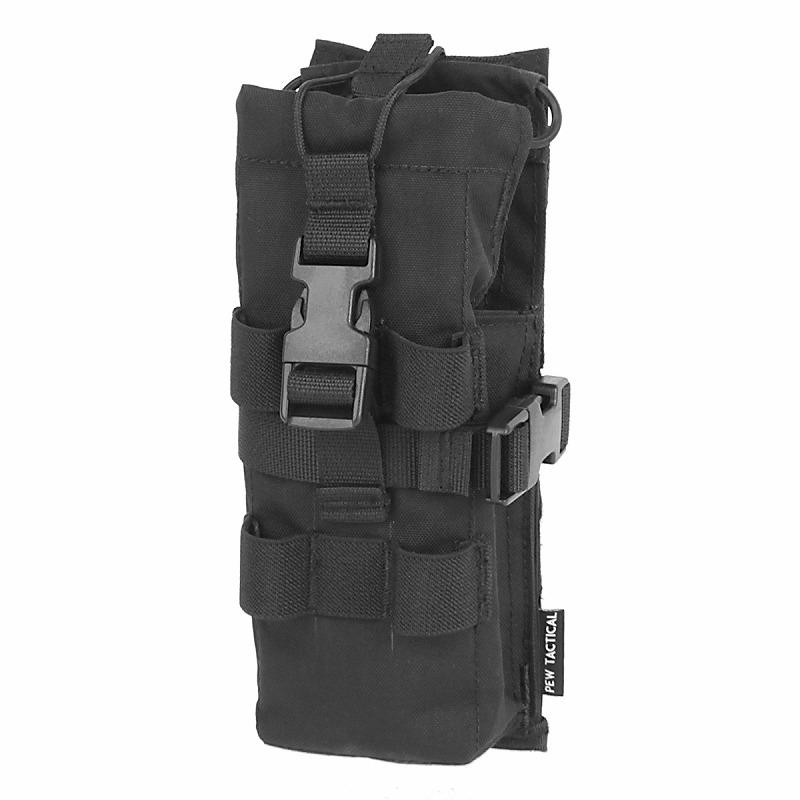 PEW Tactical TYRスタイル PRC-152ラジオポーチ ブラック : ミリタリー