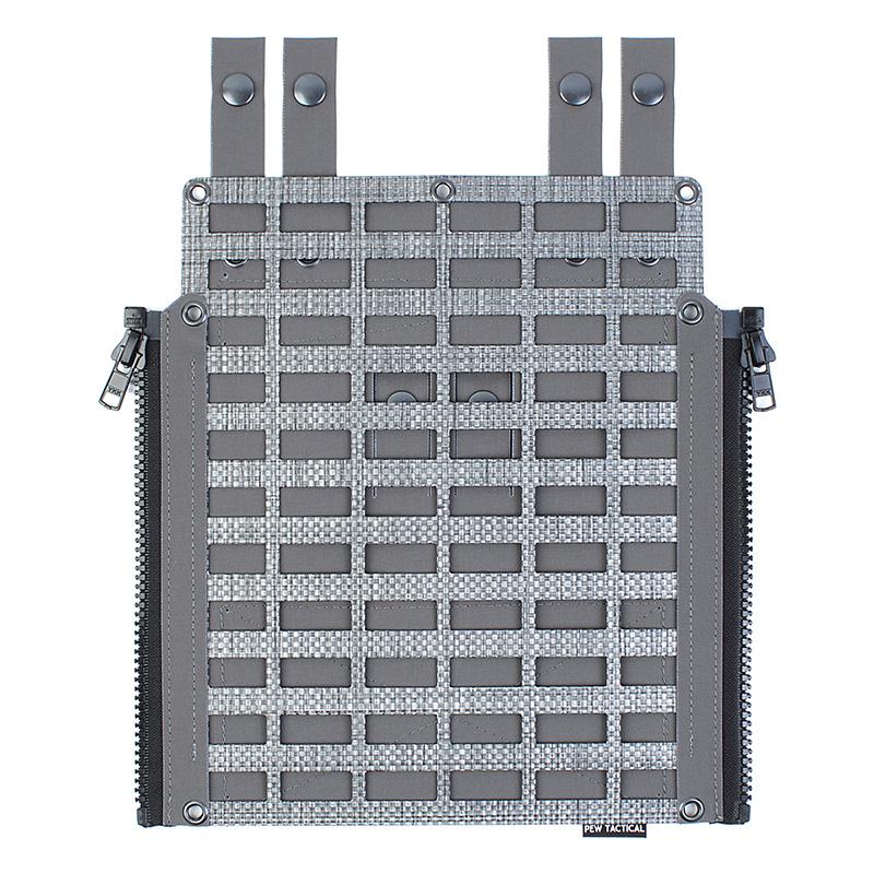 PEW Tactical SSスタイル LV119用MOLLEバックパネル ウルフグレイ
