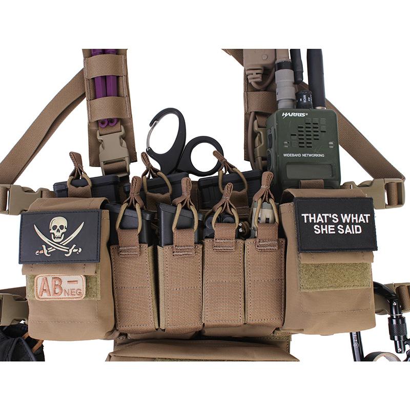 PEW Tactical HSPスタイル D3CRXチェストリグ ブラック : ミリタリー