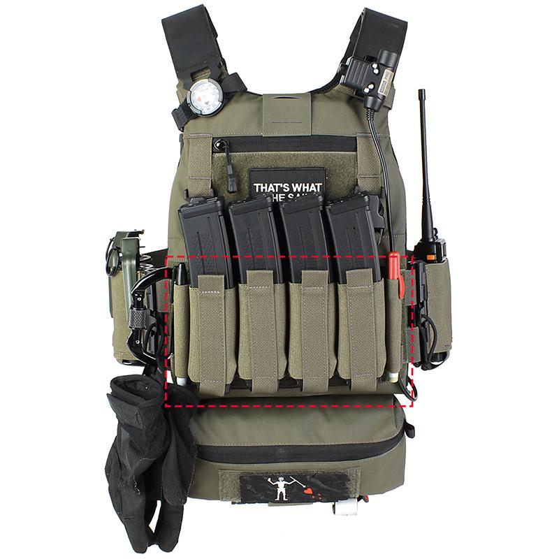 PEW Tactical SCスタイル SMGエラスティックプラカード ウルフグレイ