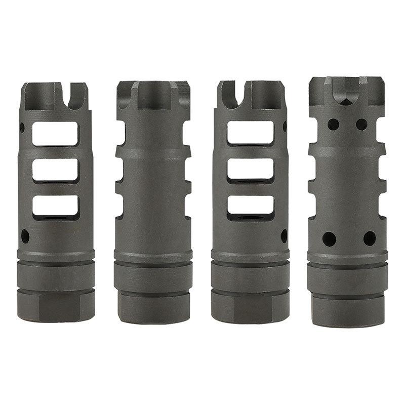 ZC LEOPARD KAC MAMSスタイルスチールフラッシュハイダー (14mm逆ネジ