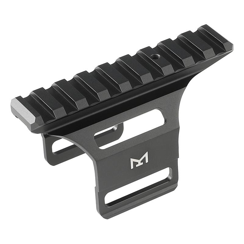 ブラック マウントレール 約20cm ボルト式 Silverback M-LOK 20mm レール ショート マウント TAC-41P TAC-41L