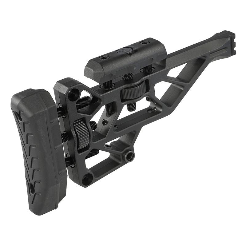 ブラック ストック レールシステム付き Silverback Recon Polymer Picatinny Stock Black ストック 20mmレール