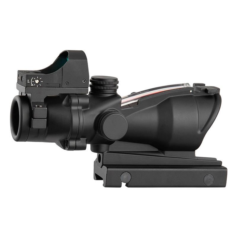 TR ACOG TA31 タイプ 4倍 スコープ & OP ダットサイト ブラック BK Black 20mmレール 4倍固定｜hercules-gear｜05