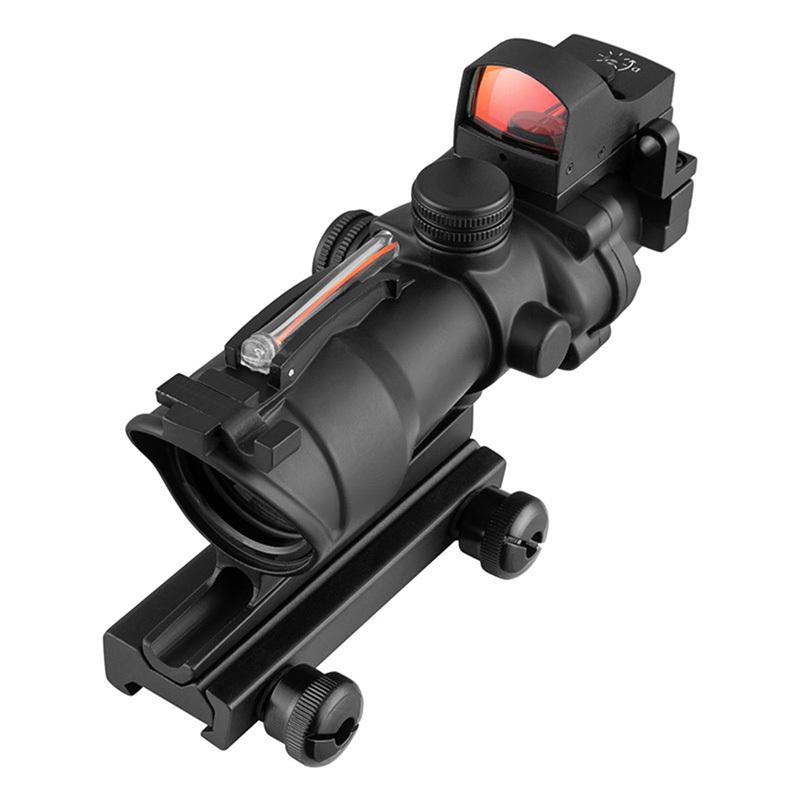 TR ACOG TA31 タイプ 4倍 スコープ & OP ダットサイト ブラック BK Black 20mmレール 4倍固定｜hercules-gear｜07