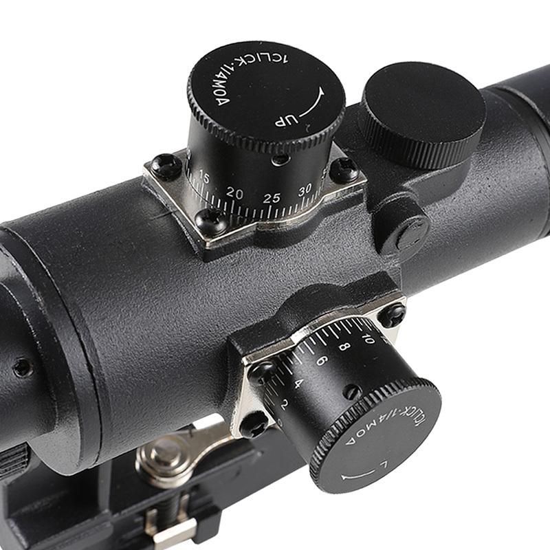 SVDドラグノフスコープ　pso1タイプ　4倍固定 SVD ドラグノフ 4倍 スコープ ブラック BK Black 4倍固定