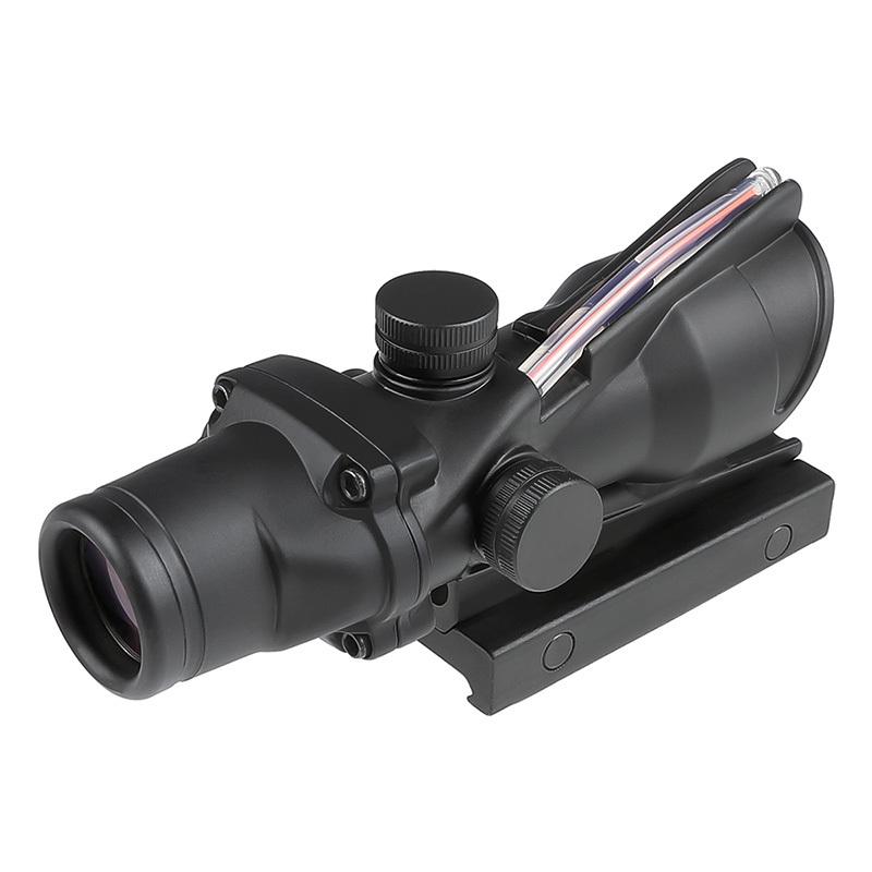 TR ACOG TA31タイプ スコープ 集光式 レッドレティクル ブラック BK Black 20mmレール 4倍固定｜hercules-gear｜03