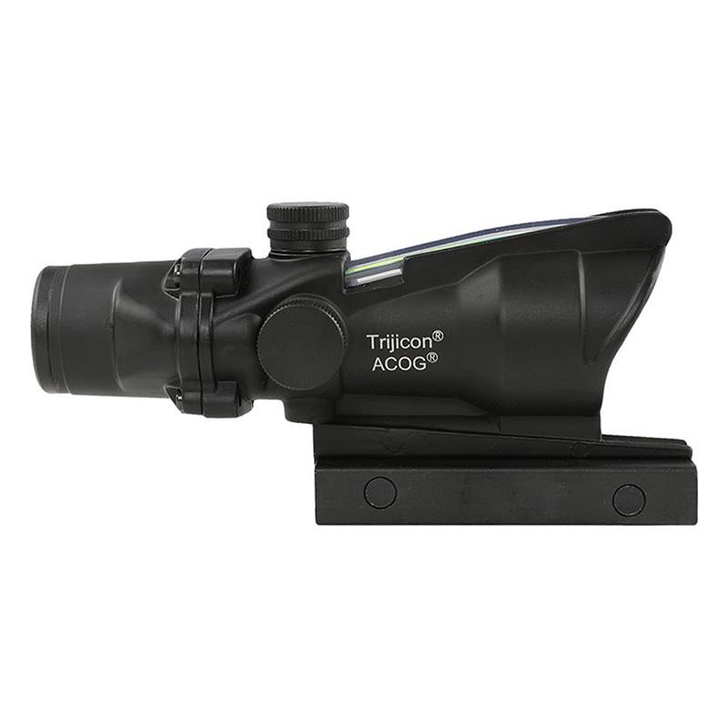 Trijicon ACOG 光学サイト 　ブラック　レプリカ TR ACOG TA31タイプ スコープ 集光式 グリーンレティクル ブラック BK