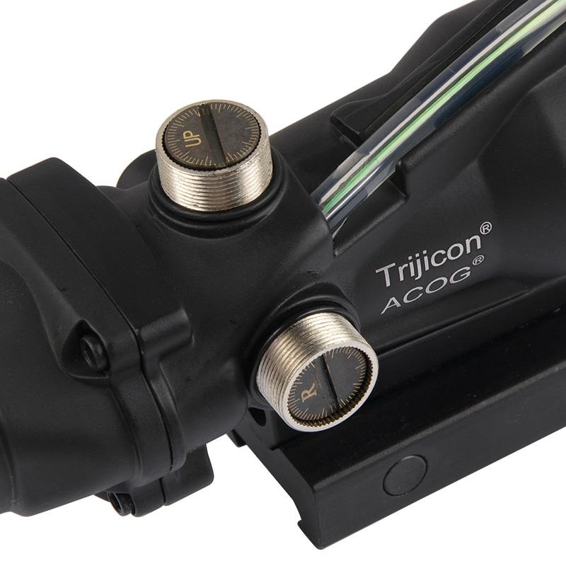 Trijicon ACOG 光学サイト 　ブラック　レプリカ TR ACOG TA31タイプ スコープ 集光式 グリーンレティクル ブラック BK
