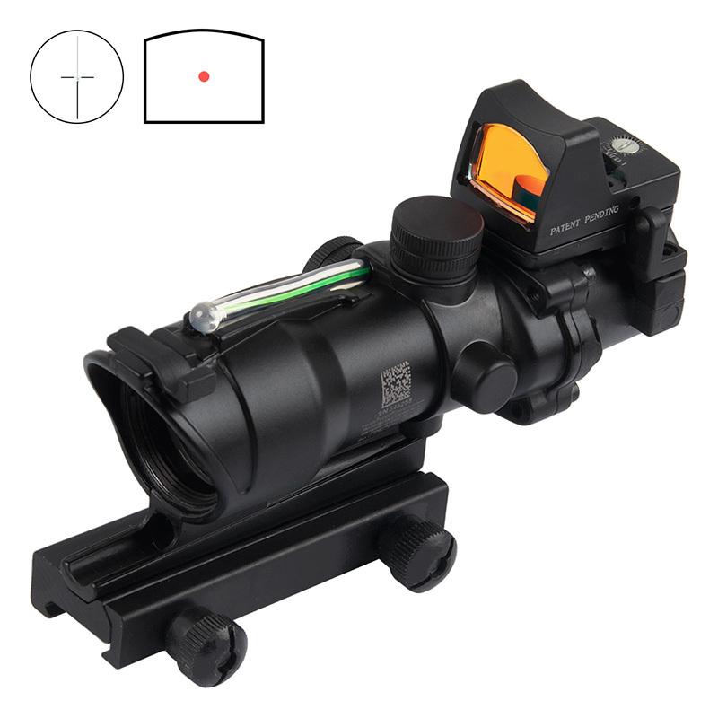 TR ACOG4×32スコープ＆RMRドットレプリカ 集光チューブ式グリーン発光