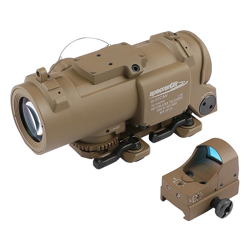 ELC Specter DR 1-4倍スコープ&ミニドットサイト ダークアース DE 20mm
