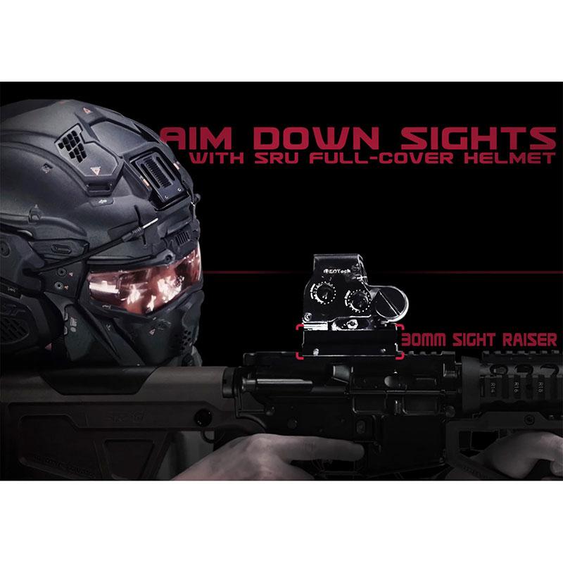 SRU タクティカルヘルメットセット (FAST BJヘルメット付属) OD