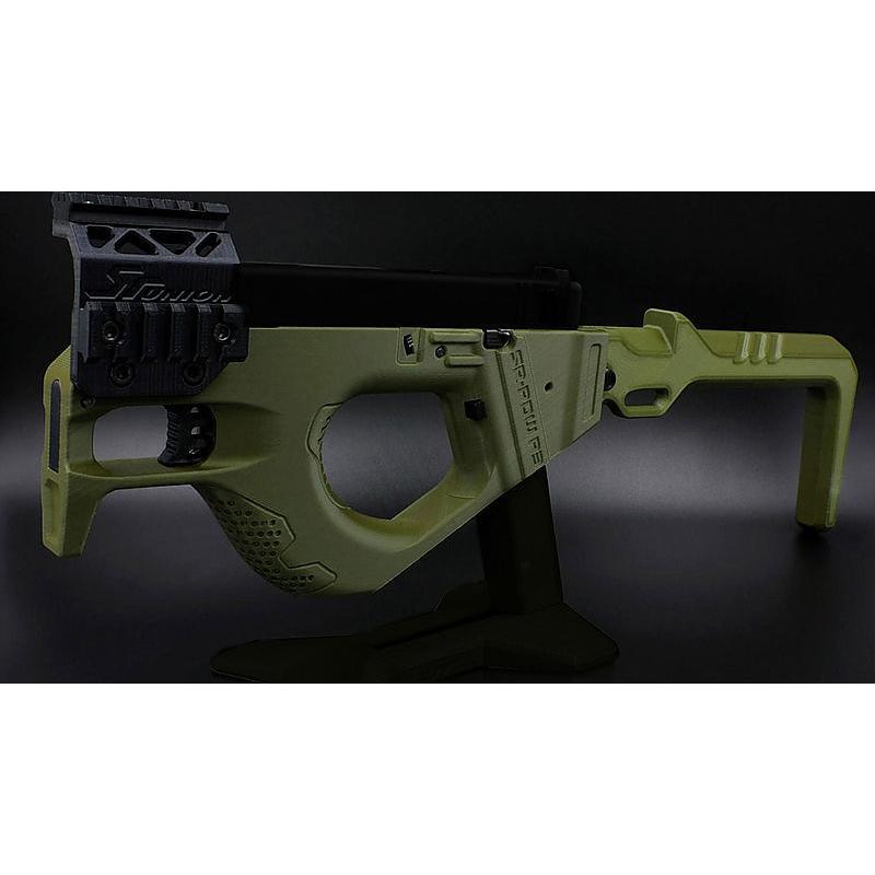 東京マルイglock対応 SRU ベクター型のカービンキット SRU 東京マルイグロック対応PDW P3カービンキット OD | エアガン