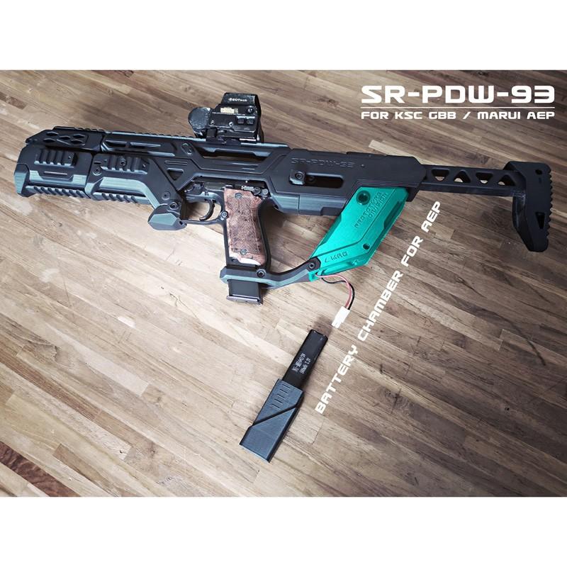 SRU M93R PDWコンバージョンキット BK (東京マルイ AEP/KSC GBB