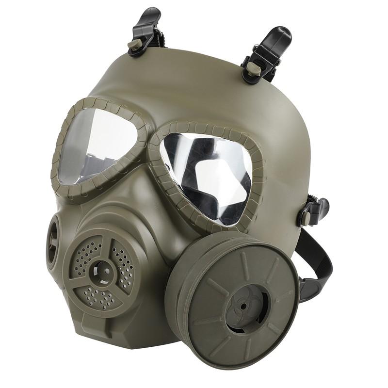 FMA M04タイプ 電動ファン付きガスマスク ゴーグル マスク OD