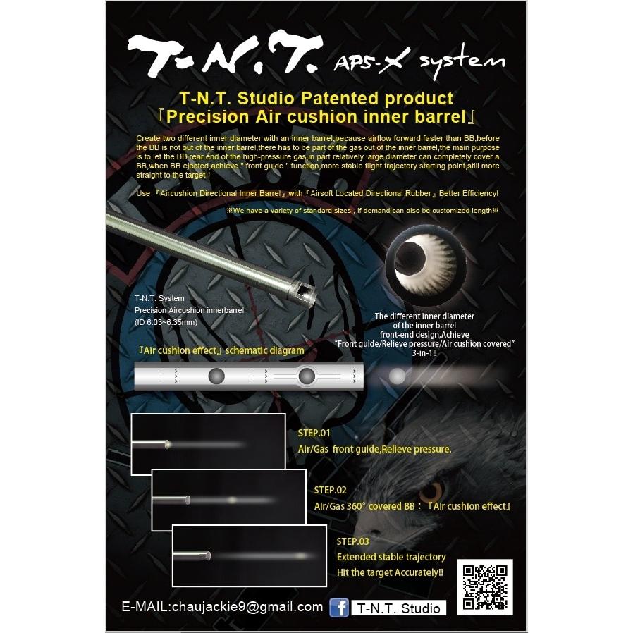 T-N.T. APS-X HOP-UP CNCレトロフィットキット 170mm (KSC/KWA MP7 GBB対応)の画像