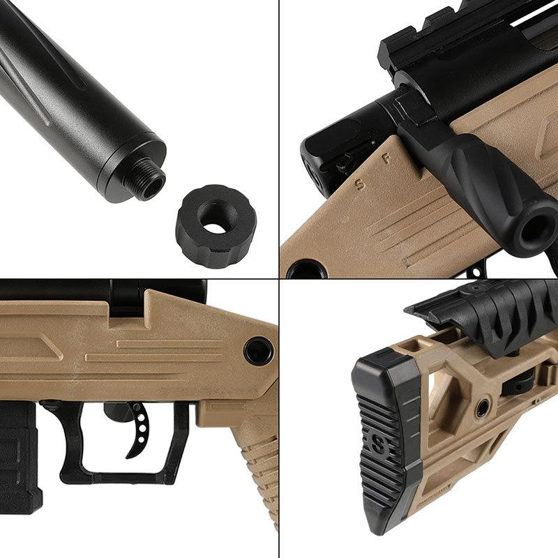 SLONG Airsoft TSR-100 ボルトアクションスナイパーライフル TAN エアガン 18歳以上の画像