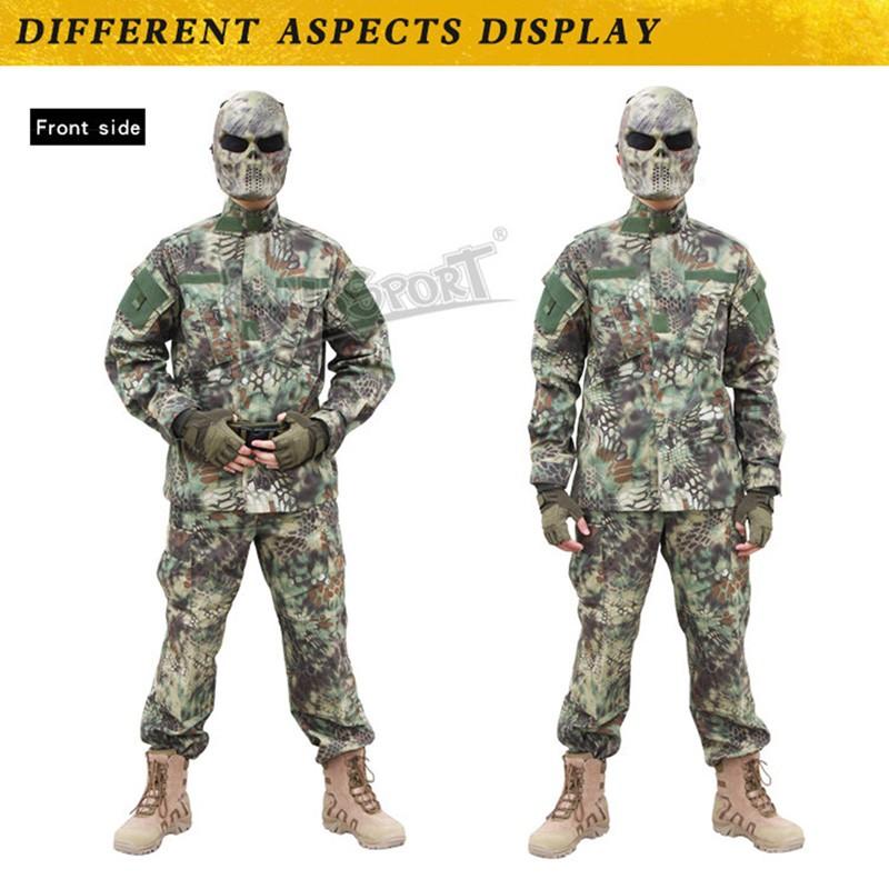 WoSporT BDU 迷彩服上下セット (ブーニーハット付属) XSサイズ/AT-FG｜hercules-gear｜12