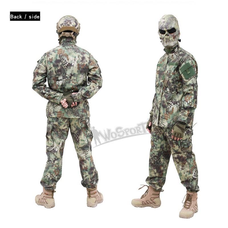 WoSporT BDU 迷彩服上下セット (ブーニーハット付属) XSサイズ/AT-FG｜hercules-gear｜13