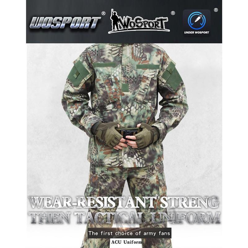 WoSporT BDU 迷彩服上下セット (ブーニーハット付属) XLサイズ/Olive 