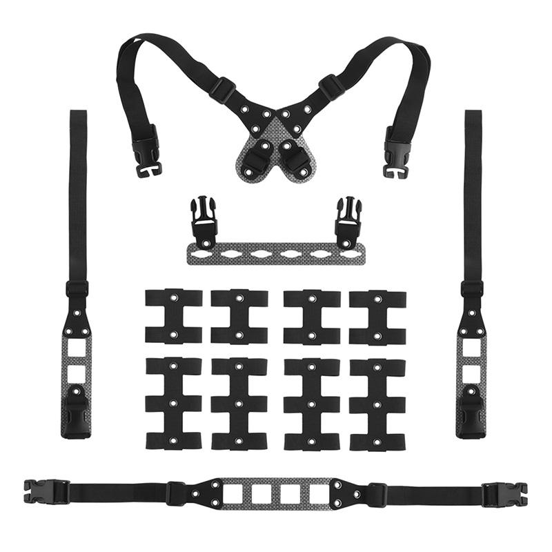 WoSporT GBRSスタイル モジュラー チェストリグ Lite Black