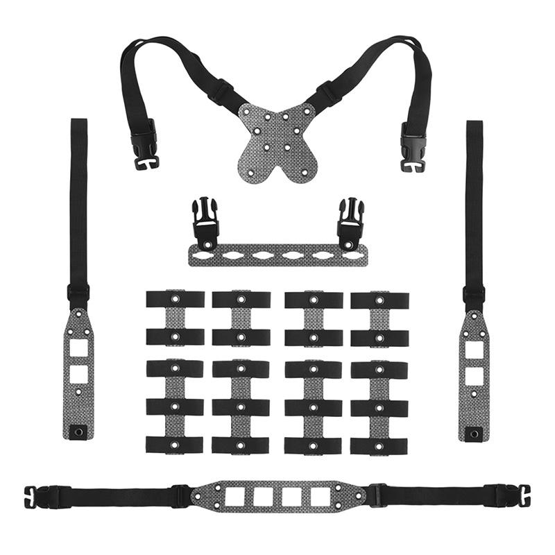 WoSporT GBRSスタイル モジュラー チェストリグ Lite Black
