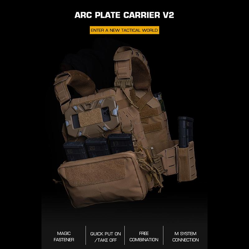 WoSporT ARC Design プレートキャリア V2 MOLLE CoyoteBrown