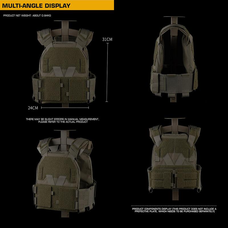 WoSporT ミニマル軽量 プレートキャリア CoyoteBrown : ミリタリー