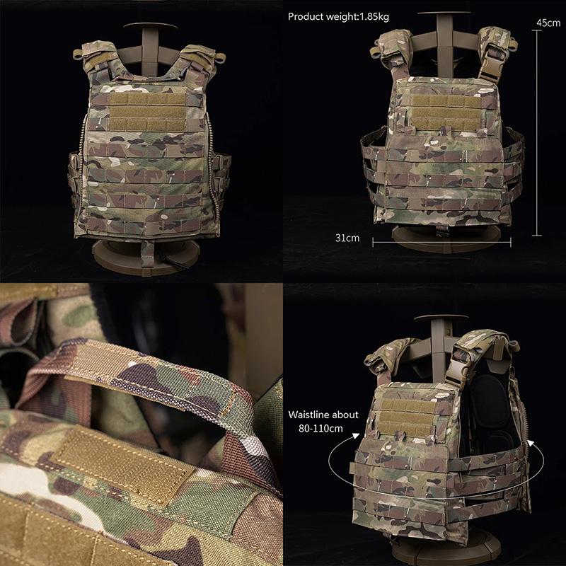 WoSporT CPスタイル AVS プレートキャリア MCBK : ミリタリー