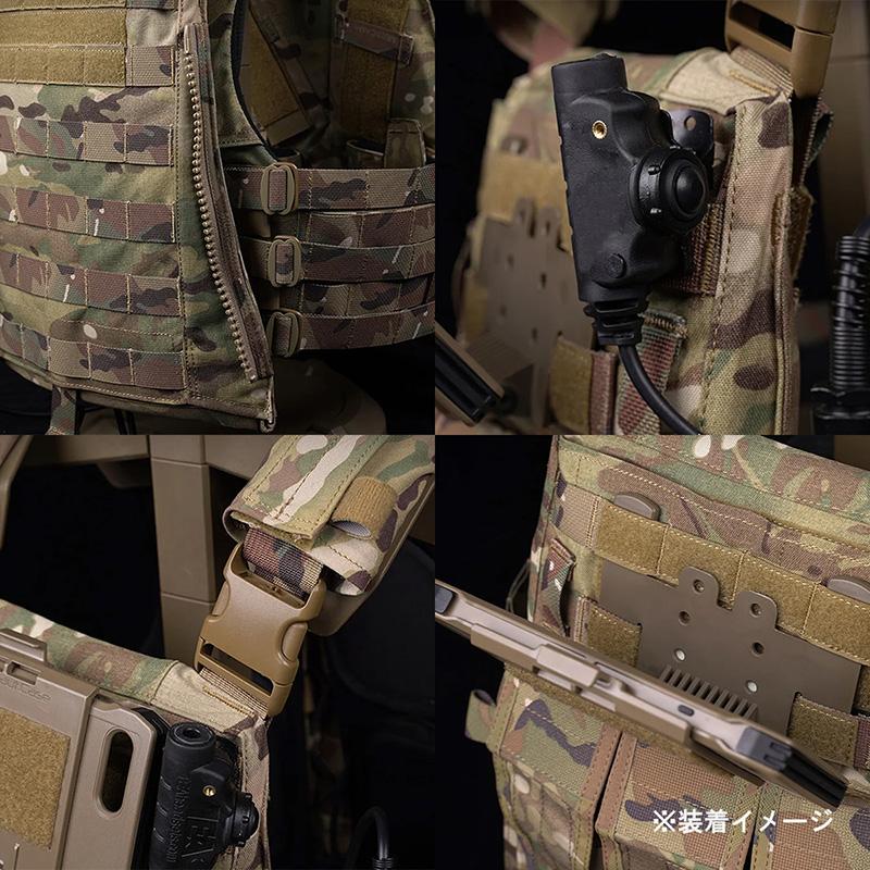 WoSporT CPスタイル AVS プレートキャリア MCBK : ミリタリー