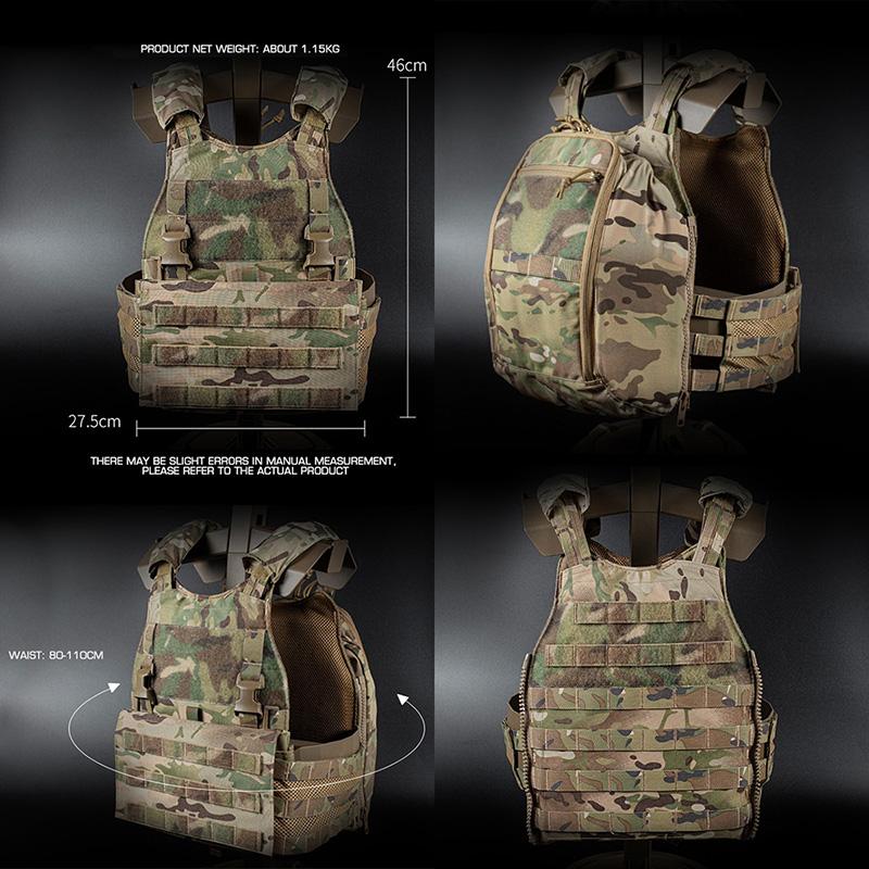 WoSporT VSスタイル SCARAB LTプレートキャリア+ジップオンバック