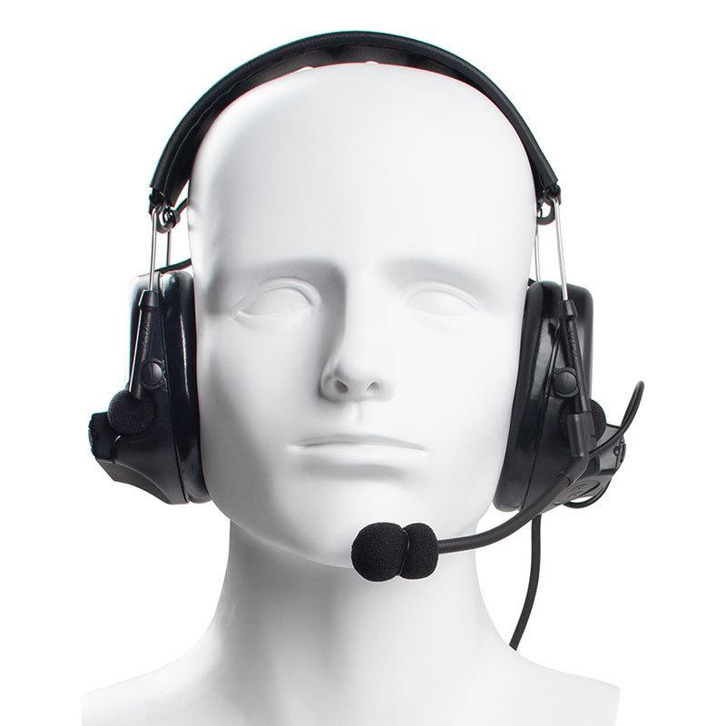 Z-Tactical ComTac2スタイル 無線ヘッドセット BK : ミリタリー