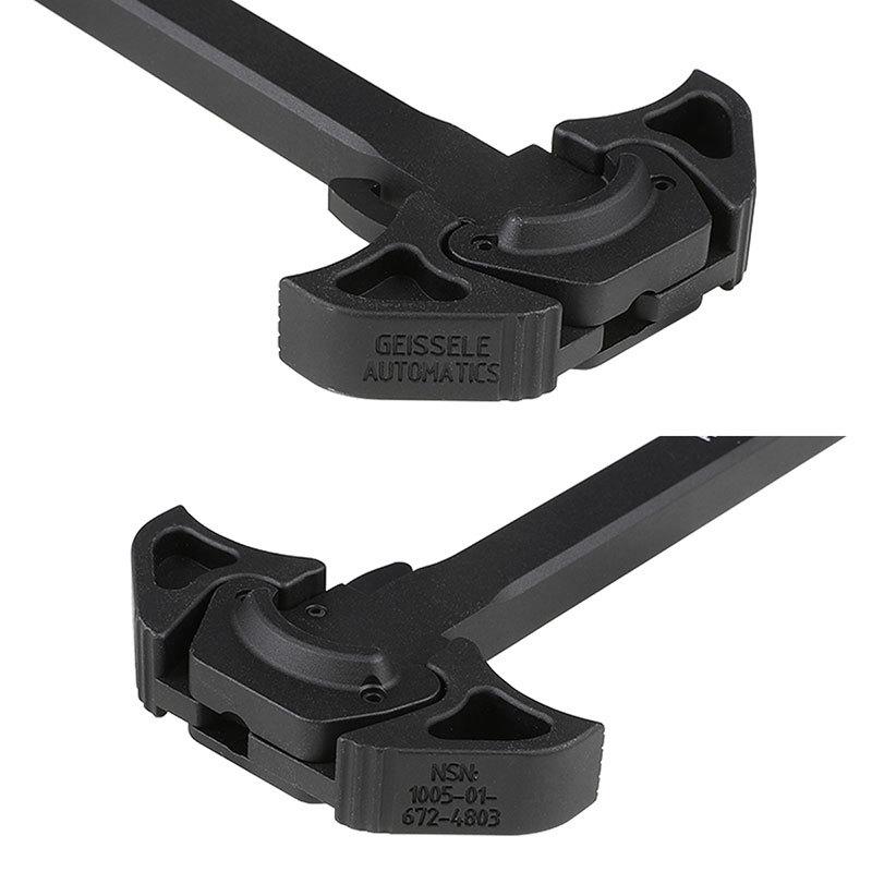 Zparts Geissele URG-I ACHタイプチャージングハンドル NSNマーキング (GHK M4 GBB対応) Black_3
