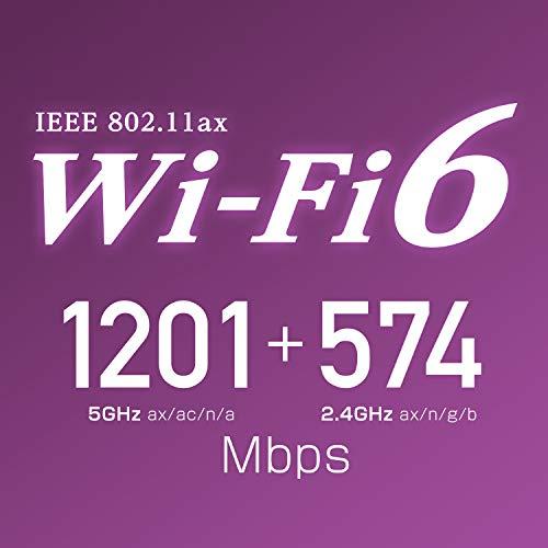 アイ・オー・データ WiFi 無線LAN ルーター 11ax 最新規格 Wi-Fi6 AX1800 1201+574Mbps 可動式アンテナ I｜hercules23｜02