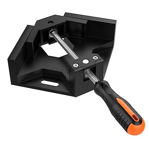 Housolution コーナークランプ 90度 木工用 溶接 直角固定 額縁 フレーム 固定板幅 70mm以下 - Black | 
