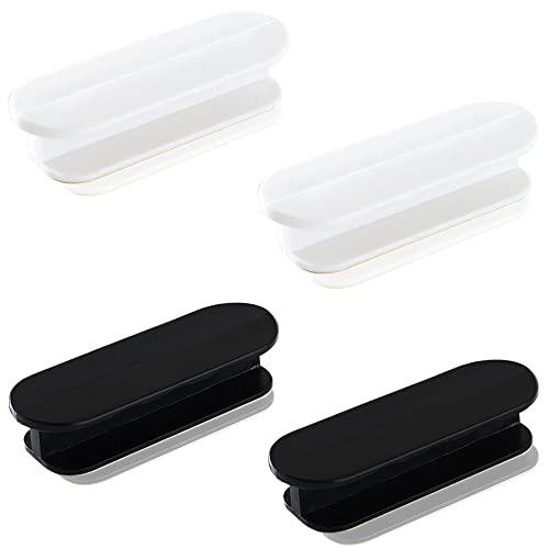 取っ手 引き戸開閉補助 4個セット 引き手 両面テープ式 引戸用取手 取り付けが簡単 窓/ワードローブ/キャビネット/引き出し/冷蔵庫/ガラス/ | 