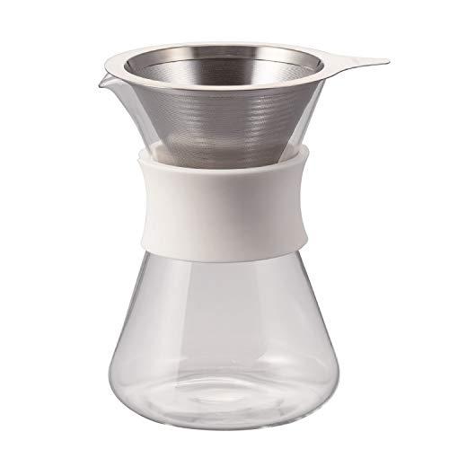 HARIO(ハリオ) ガラスコーヒーメーカー Glass Coffee Maker 実用400ml ホワイト 日本製 S-GCM-40-W | 