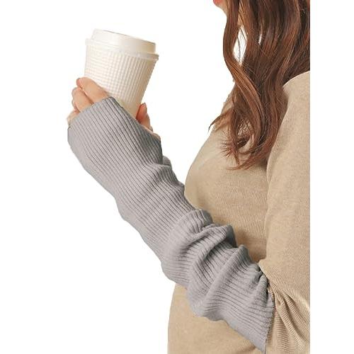 LINOR アームウォーマー アームカバー レディース 冬 ロング 親指穴